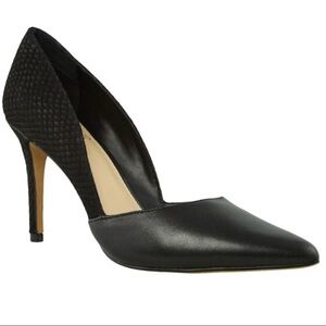 Vince Camuto Black Textured Stiletto Heels